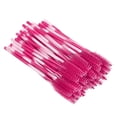 thumbnail image 1 of 50 uds, varitas de rímel de colores, Kit de aplicadores de maquillaje de cepillo de pestañas, mango Multicolor, cabeza Multicolor, plástico, rosa roja, 1 of 7