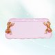 thumbnail image 3 of Rectángulo retro Bowknot Pequeño plato de joyería decorativo Holer Bandeja Plato para postre Pastel Café Decoración del hogar (Violeta), 3 of 6
