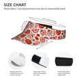 thumbnail image 3 of Pofeuu Hand Drawn Tomatoes Print Sunscreen Visor Cap Adjustable Sport Empty Top Baseball Sun Cap for Men Women Sports Outdoor Headwear, 3 of 7