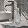 thumbnail image 6 of Unique Bargains 1 Pc Durable Argyle Soap Dispenser 11.84oz Gold Tone Silver Tone, 6 of 6