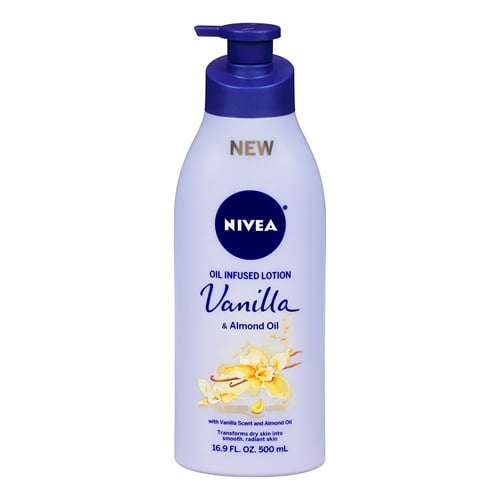 Nivea Infused Lotion With Vanilla Sent and Almond Oil For Skin, 16.9 oz