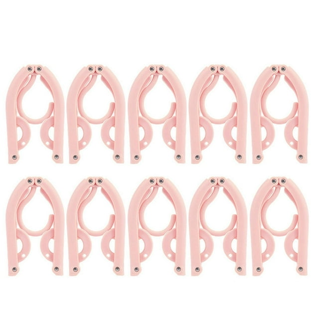 Retractable Portable Travel Hangers Foldable Hangers For Travel Folding Hangers Space Saving Travel Hangers Foldable For Suitcase Tie Rack Hanger For Closet Clothes Drying