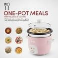 thumbnail image 2 of Restored Aroma Housewares 4-Cups (Cooked) 1Qt Rice & Grain Cooker ARC-302NG (Refurbished), 2 of 6