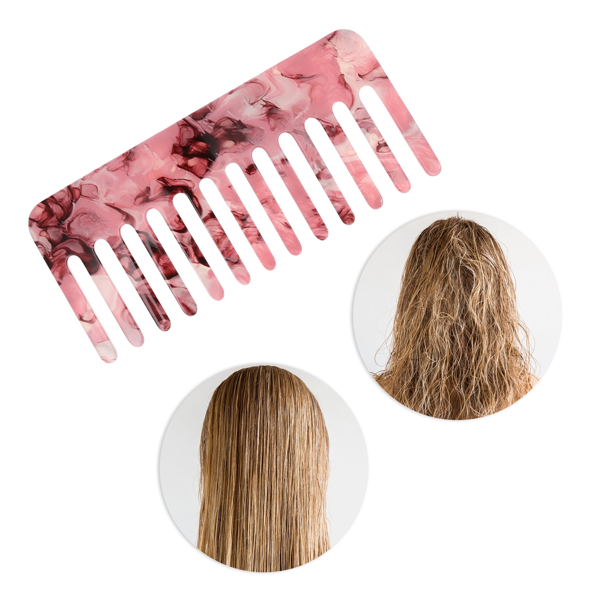 Unique Bargains 1 Pc Durable Anti Static Hair Comb for All Hair Types Styles Brown