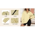 thumbnail image 4 of LVCBL Womens Hoodies Oversized Sweatshirts Half Zip Pullover Fall Fashion Outfits S-2XL, 4 of 5