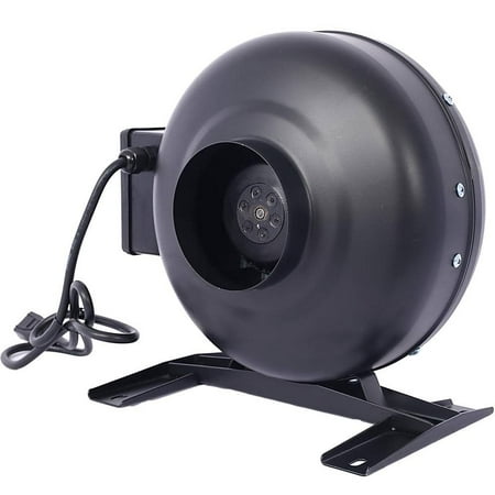 

4 in. 316 CFM Inline Duct Fan: Air Circulation Vent Blower Floor Fan for Hydroponics Basements and Kitchens