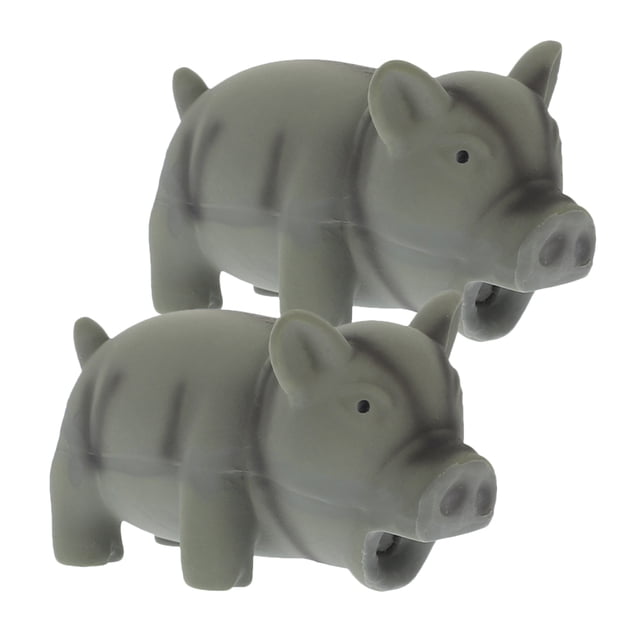 KAKOWELY juguetes chirriantes de látex con forma de cerdo para perros, juguetes para morder, suministros para mascotas.