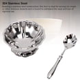thumbnail image 5 of YAHHU 304 Stainless Steel Footed Sherbet Dish Ice Cream Cup Dessert Bowl for Sundae Fruit, Easy to Clean Tableware, Silver, 4.1 inches / 10.5 cm, 5 of 9