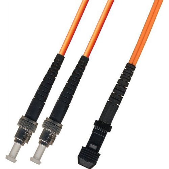 30M Multimode Duplex Fiber Optic Cable (50/125) - ST to MTRJ