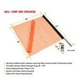 thumbnail image 2 of EZ Mount Warning Flag Orange 18" x 18" Spring Loaded Quick n Easy Disconnect - 2 Pack, 2 of 9