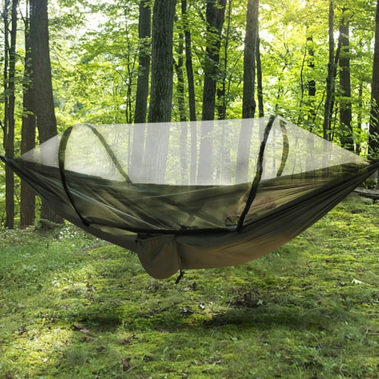 Vikakiooze, Camping Hammock Tent With Mosquito Net,Ortable Double/Single  Travel Hammocks Hanging Bed For Camping Sleeping Sway Bed