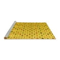 thumbnail image 2 of Ahgly Company Machine Washable Indoor Rectangle Abstract Yellow Modern Area Rugs, 7' x 10', 2 of 4