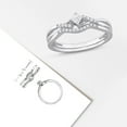 thumbnail image 6 of Everly Women's Diamond Sterling Silver Bridal Set, 6 of 9