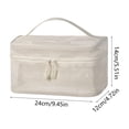 thumbnail image 3 of Neceser organizador de artículos de aseo para viajes | Bolsa de almacenamiento de malla con múltiples compartimentos | Neceser transparente para artículos de aseo, 3 of 6