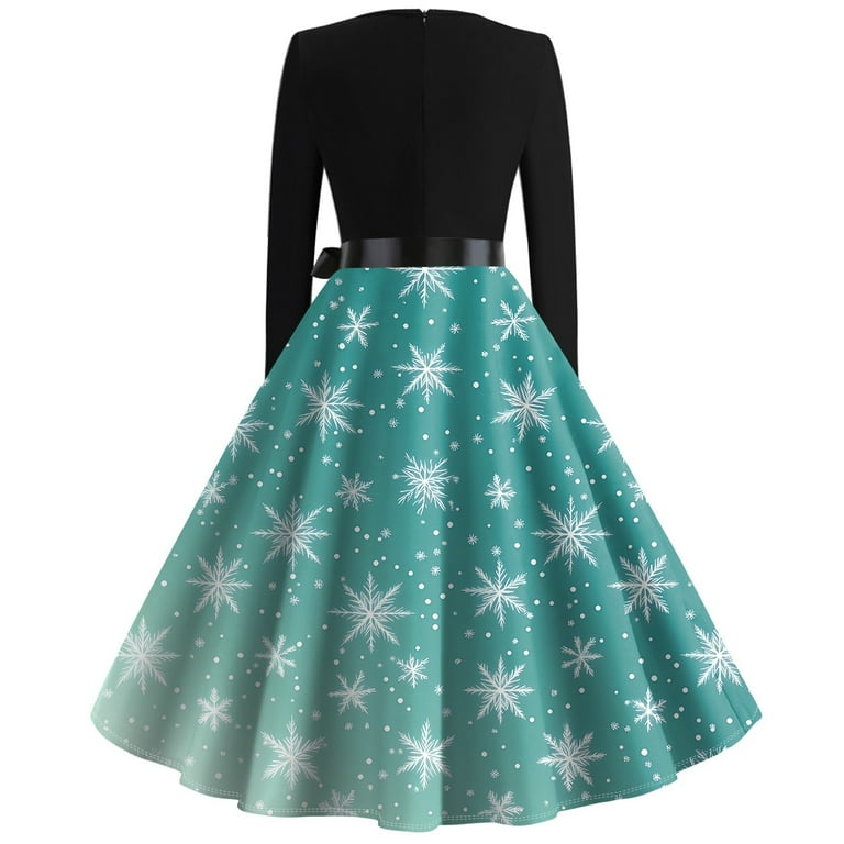 open lace back dress Retro Casual Polka Dot Flare Skirt Mini Dress (Black/White) · NanaMacs main image 1