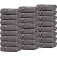 thumbnail image 6 of Dewall Maisons Premium Dark Grey 24-Piece Washcloth Set - 100% Cotton, Perfect 12" x 12" Size - Ultra Soft, Highly Absorbent Towels for Body, Face, Hands - Ideal for Daily Use & Spa Comfort, 6 of 8