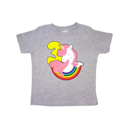 

Inktastic 3rd Birthday Unicorn Gift Toddler Toddler Girl T-Shirt