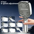 thumbnail image 5 of Vacemry Under $5 Pressurized Shower Head Handheld, 8 Speed Adjustable Spray Showerhead, Square Head High Pressure Rain Shower, Water Saving Bathroom Shower Replacement Head, 5 of 6