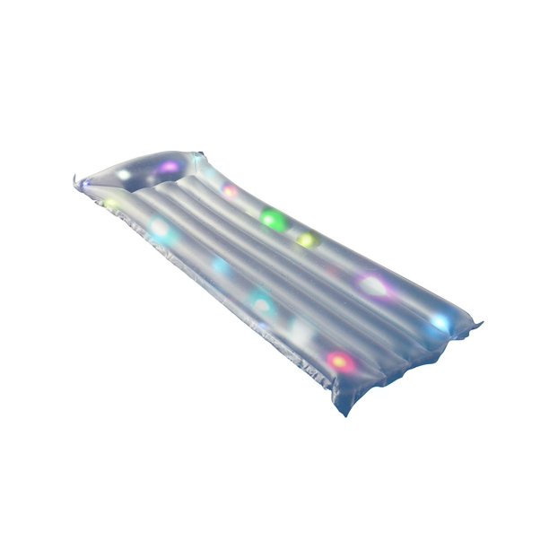 67.75" LED Lighted Inflatable Swimming Pool Floating Air Mattress Raft