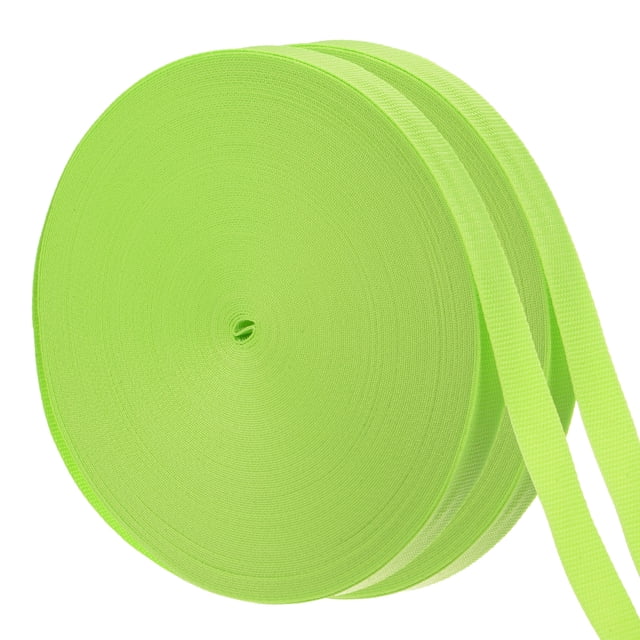 Correa de sujeción para árboles Uxcell - 2 rollos de 295 pies x 1 pulgada, correas de sujeción para jardinería aplicables a exteriores/jardín (amarillo fluorescente)
