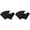 Black 2PCS, variant on Black Felt Fabric Adhesive Sheets Multipurpose Velvet Sheet Sticky Glue Back
