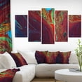 thumbnail image 3 of Design Art Dark Red Acrylic Paint  Canvas Print, 3 of 3