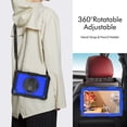 thumbnail image 5 of Case for Lenovo Tab M10 3rd Gen 10.1 inch 2022 with Screen Protector, 360 Degree Rotating Kickstand Hand Strap Heavy Duty Shockproof Cover with Shoulder Strap, Dark Blue PC, 5 of 7