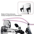 thumbnail image 5 of K1200gt C400x Universal Motorcycle Windshield Extension Adjustable Spoiler Deflector Fit For Bmw R1200rt R1200rs R1250rt R1250rsLarge Transparent, 5 of 5