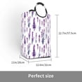 thumbnail image 3 of Lsque Lavender Flowers Laundry Basket, Laundry Hamper, Dirty Clothes Hamper for Laundry, Collapsible, Waterproof Laundry Baskets with Aluminum Handles for Laundry, Dorm, Family, 3 of 6