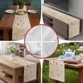 thumbnail image 6 of Pastoral Vintage Botanical Table Runner 90 Inches Long, Spring Summer Floral Cotton Linen Table Runners Dresser Scarves, Decorative Fabric Tabletop Scarf Furniture Cover for Home Dinner Party 13"x90", 6 of 8