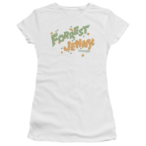 Forrest Gump Peas And Carrots Junior Women's T-Shirt Sheer White
