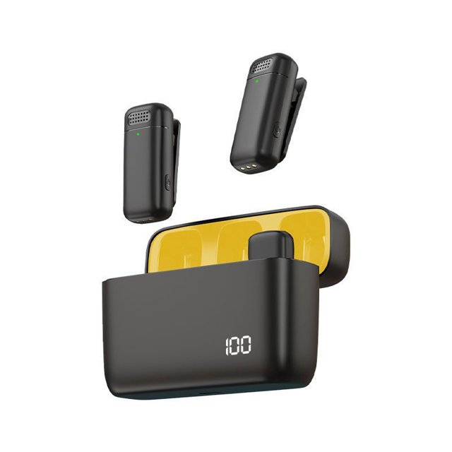 Micrófono inalámbrico con clip para collar K3/K8/K9/K35 para exteriores, transmisión en vivo, grabación de teléfonos móviles, micrófono con reducción de ruido