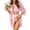 Pastel Pink, variant on Avidlove Women Lace Lingerie Robe Sexy Mesh Chemise Nightgown Kimono Robes Sleepwear