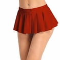 thumbnail image 2 of Alvivi Women's School Girls Pleated Miniskirt y2k Low Waist Short Dance Mini Skirts Costume Red XX-Large, 2 of 7