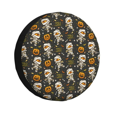 Spare Tire Cover cute pumpkins halloween funny Waterproof Trailer Tire Covers 14 -17 Tough Tire Protector for Truck Camper 15 inch -尺码
