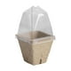 thumbnail image 2 of Macetas de turba engrosada para bandejas de germinación de semillas | Paquete de 10 macetas de inicio de plantas de pulpa de papel biodegradable | Contenedores de inicio de plántulas ecológicos para, 2 of 7