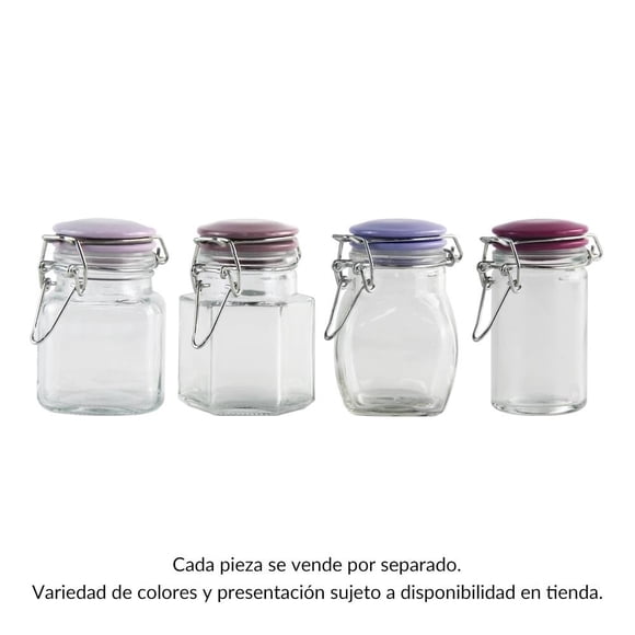 Canister Prichos Tapa Cerámica con tapa de Colores 1 Pieza