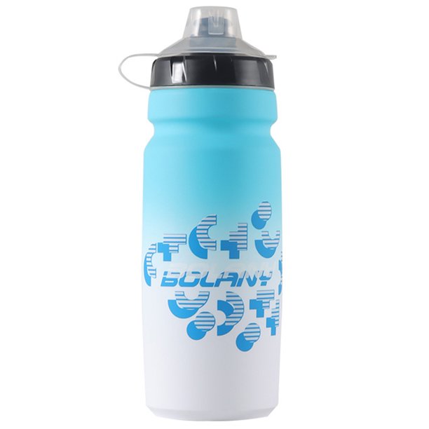 Botella de bebida de bicicleta de 750 ml, botella de agua exprimible con diseño de boca ancha para deportes de gimnasio