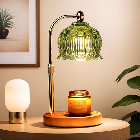 GEEZO Fragrance Candle Warmer Lamp,Electric Candle Warmer with Timer & Dimmer,Mom Christmas Birthday Gifts for Women, Hous