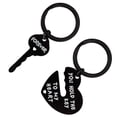 thumbnail image 4 of 1 Pair Creative Stainless Couple Key Ring Couple Key Ring Couple Key Chain, 4 of 7