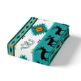 thumbnail image 4 of Erosebridal Housse de Couette Turquoise Aztèque Grand Lit, Literie Hippie Ferme Pavillon Cabane Format Grand Lit, Déco de Chambre Motif Orignal, Réversible 3 Pcs (Sans Couette), 4 of 7