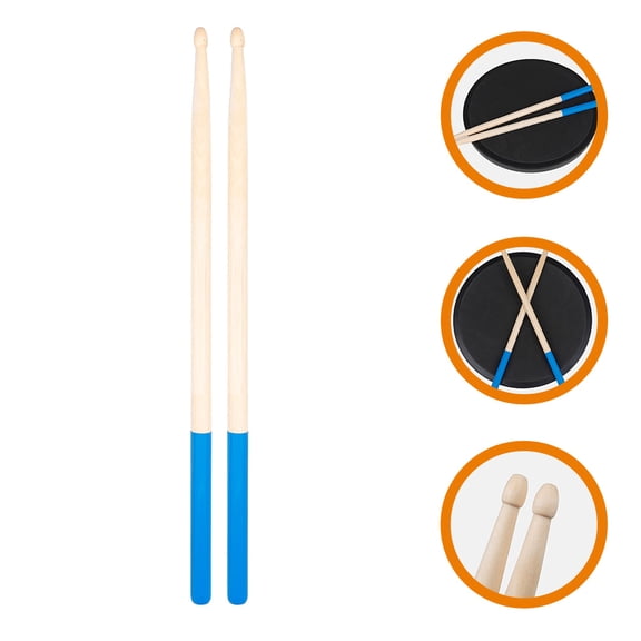 WINOMO Drum Sticks Non Slip Synthetic Material 1 Pair for Marching Bands