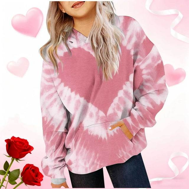 Cowsor Sweat à Capuche pour Enfants / Manches Longues Imprimé Col Rond / Tissu Extensible Doux / Tenue Décontractée Chaude pour École Quotidienne / Garçons Filles 2-14 Ans