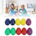 thumbnail image 4 of 10Pcs Mini Musical Eggs Colorful Hand Plastic Egg Shakers Percussion Musical Instrument Toy, 4 of 8