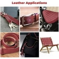 thumbnail image 6 of ELW Red Latigo Leather 5-6 oz. 2-2.4mm Straps, Belts, Strips 1-1/4" 3.2cm Wide X 60" 1.5m Length Full Grain Leather Cowhide DIY Arts & Craft Projects, Clothing, Jewelry, Wrapping, 6 of 7