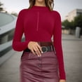 thumbnail image 2 of Women's Clothing Pullover Sweaters Casual Vintage Fall School Wear Long Sleeve Knit Pullover Sweater Top With Button Detail Soft Comfortable Casual Crewneck Blouse For Everyday Wear, 2 of 8