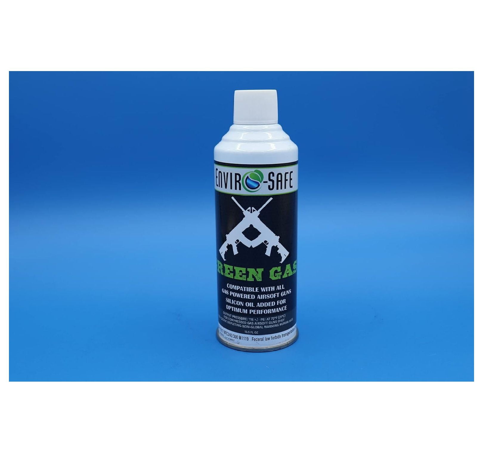 Green Gas for Airsoft BB, Pistol, Hand Gun, Rifle, 13.5 oz. Cans, 6 Pack 13.5 fl oz. Each