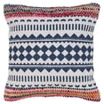 thumbnail image 2 of Laddha Home Designs Handwoven Chindi Geometric Throw Pillow Cover - 18" - Multicolored, 2 of 6