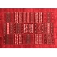 thumbnail image 1 of Ahgly Company Indoor Rectangle Abstract Red Contemporary Area Rugs, 7' x 9', 1 of 4