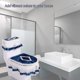 thumbnail image 3 of Juego de tapa de inodoro suave para decoración de baño, juego de tapa de inodoro de tres piezas con rendimiento de absorción de humedad y característica de fácil limpieza (3 piezas/juego), 3 of 5